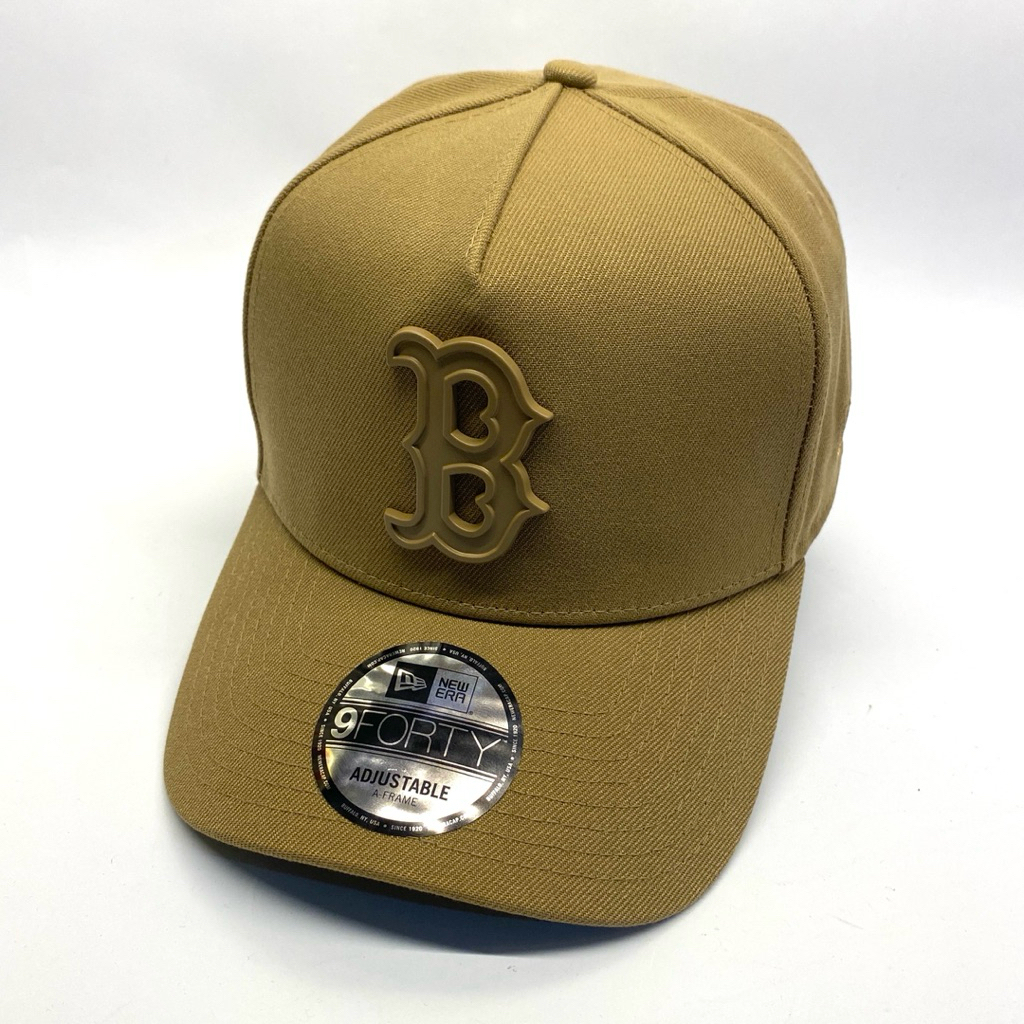 New Era Cap 9Forty A-Frame MLB Boston Red Sox Metal Matte Khaki