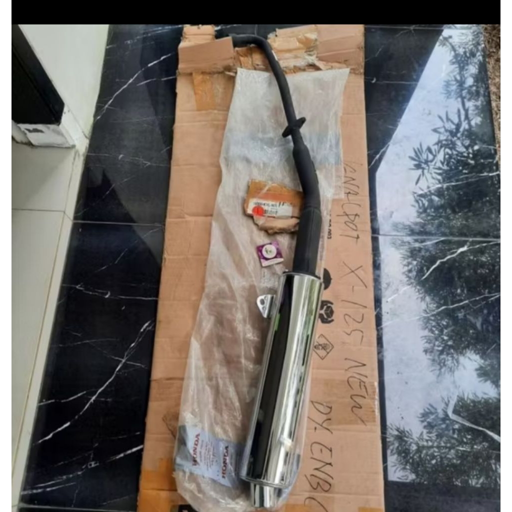 KNALPOT SUPRA X 125 2007/2010 BATMAN ORIGINAL AHM HONDA ASTRA KVL