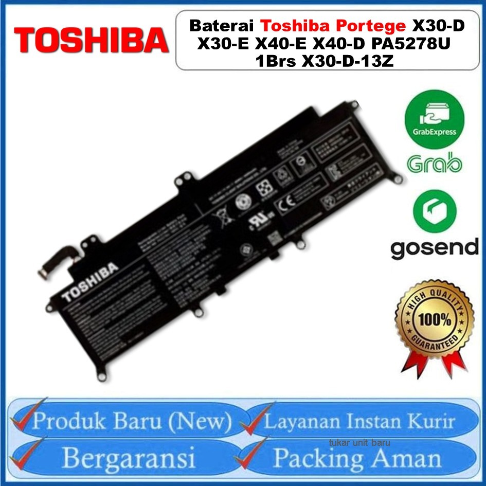 ORI Baterai Toshiba Portege X30-D X30-E X40-E X40-D PA5278U 1Brs X30-D-13Z
