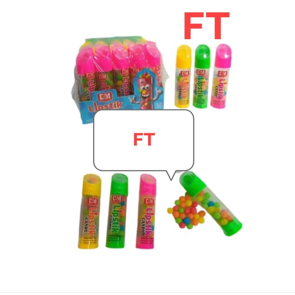 

permen lipstik candy baru 30 pcs obral