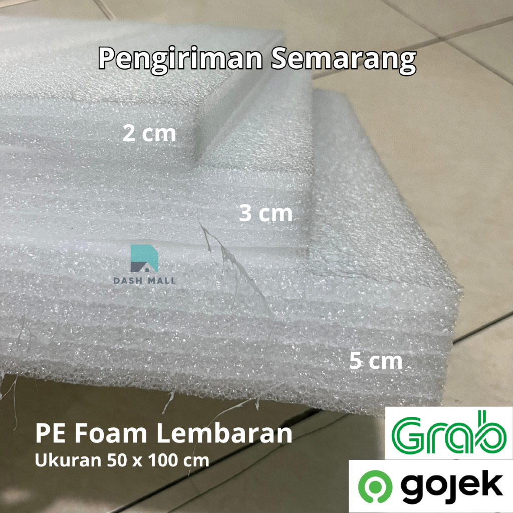 

PE Foam Lembaran 50x100cm Tebal 2cm 3cm 5cm / Busa Sterofoam Lembaran Elastis / Polyfoam Lentur