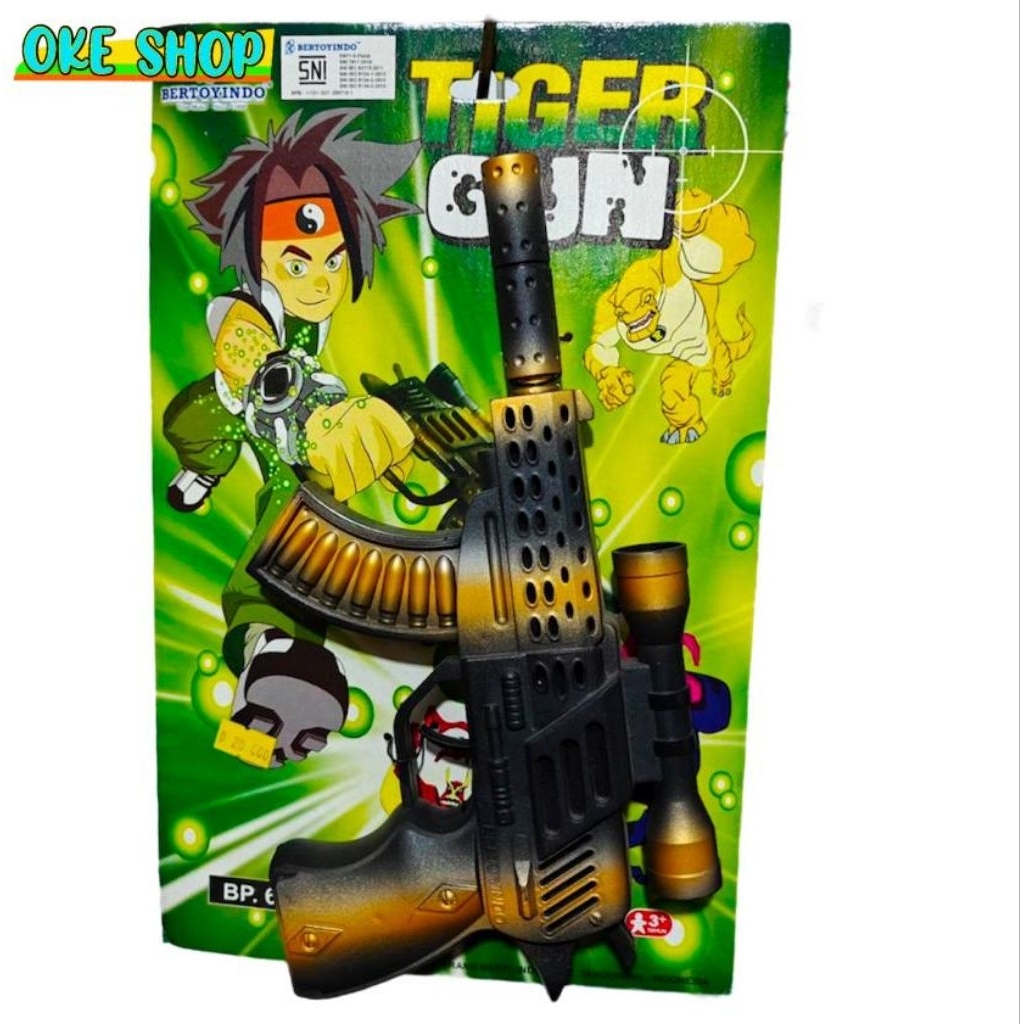 Mainan Tembakan Anak Tiger Gun Bunyi