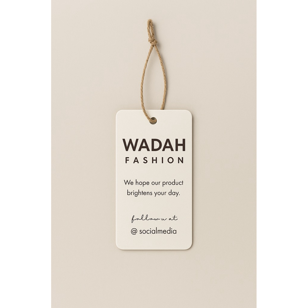 

hangtag Label Baju Variasi / label baju