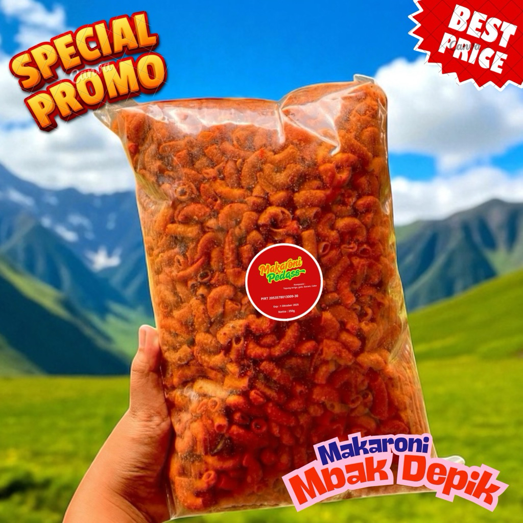 

Makaroni Pedas 1/4kg Untuk Camilan Santai di Rumah, Teman Nonton Netflix dan Obrolan Malam