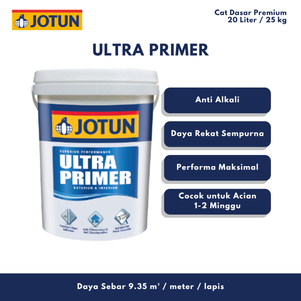 Cat Dasar Jotun Ultra Primer - Cat Dasar Sealer Terbaik Superior Premium - 20 Liter
