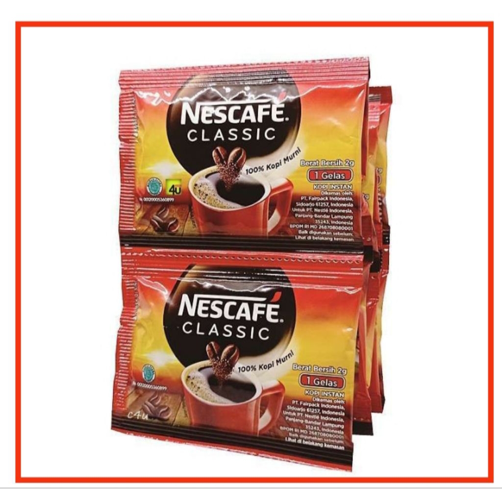 

Mbakolamis. Nescafe classic sich 10x2gr | kopi hitam Instan