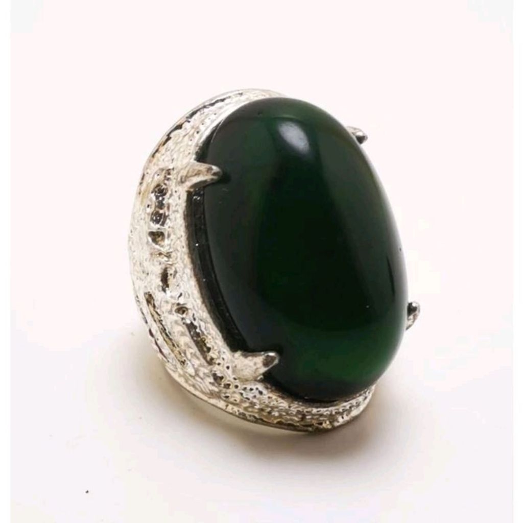 Cincin Akik Pria Kecubung Hulung Crystal Dim Jumbo Hight Quality Ring titanium