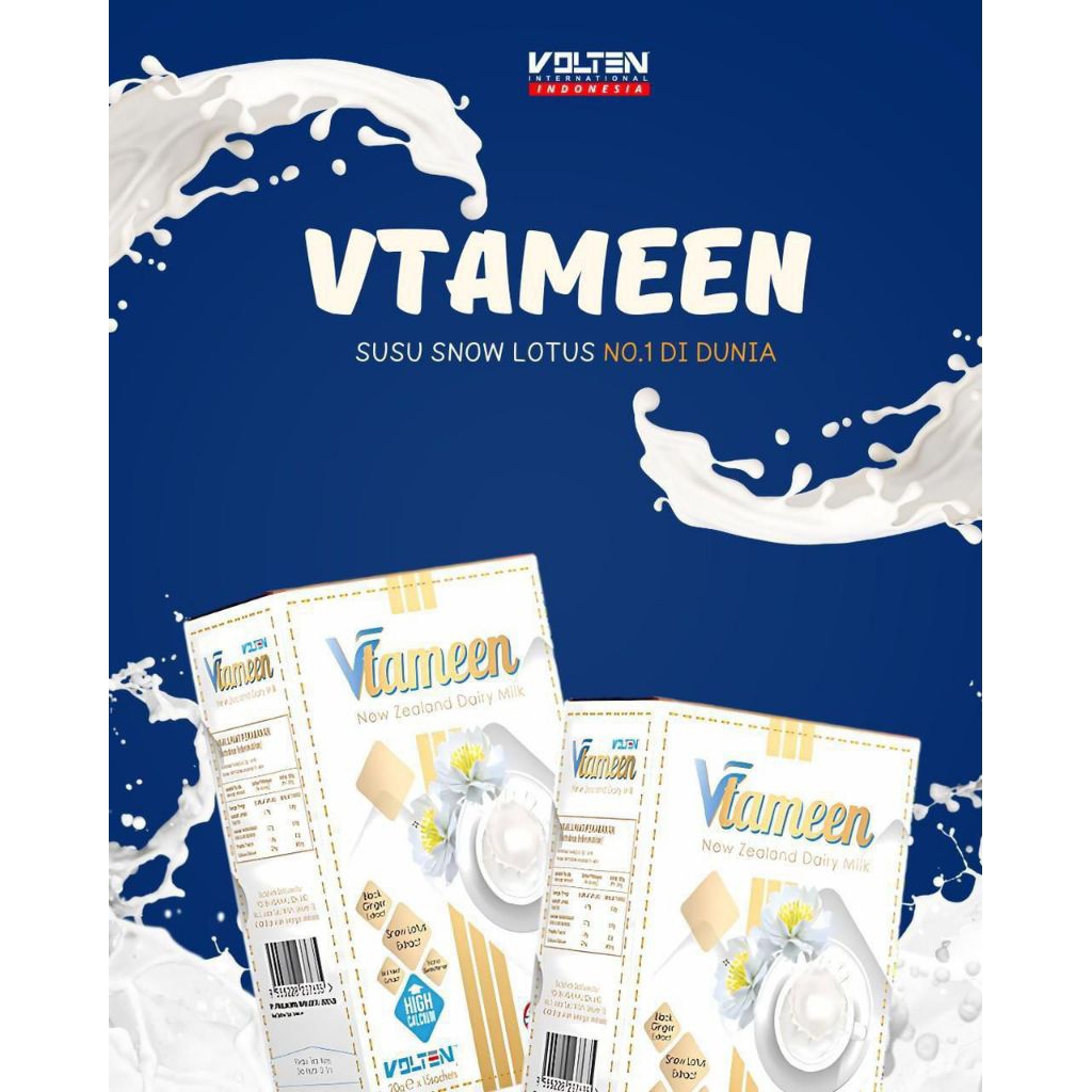 

VTAMEEN NEW ZEALAND dairy milk \ susu vitamin (15 sachet \ box)