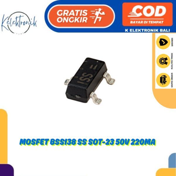 Transistor Mosfet BSS138 SS SMD SMT 1 N-Channel