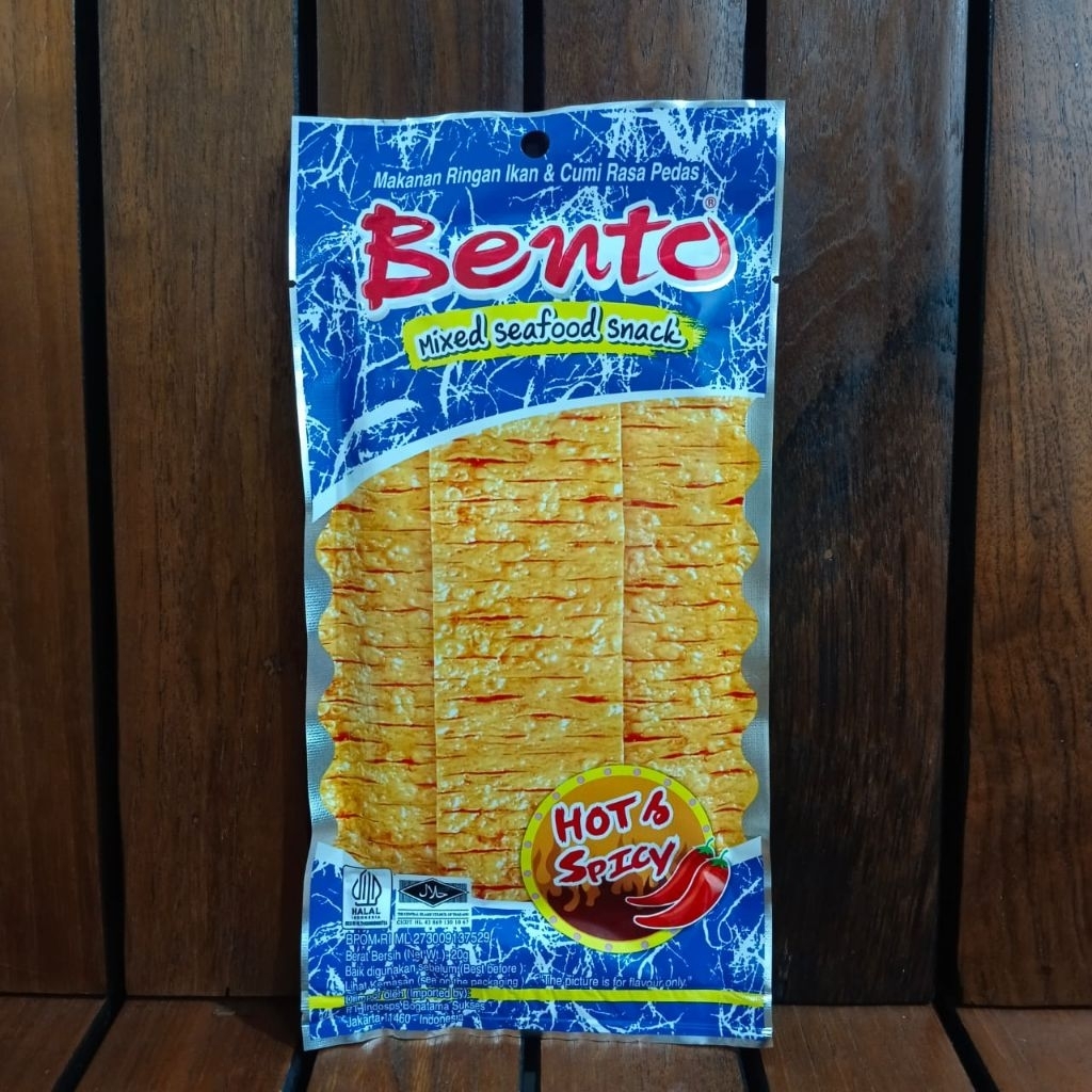 

Bento Seafood Thailand Original 20Gr Juhi Snack/Cemilan Bento/Squid Bento