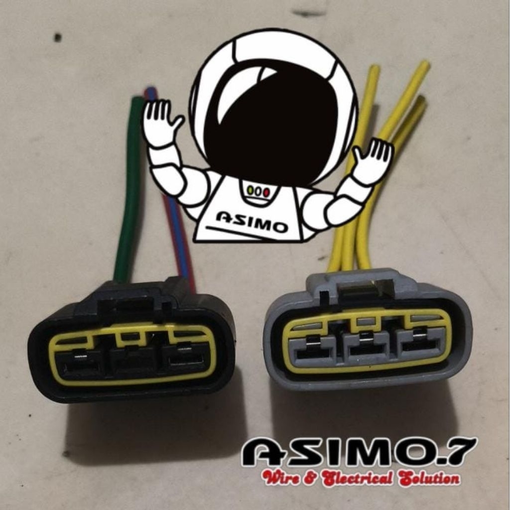 soket socket konektor kiprok kiprox regulator rectifire power supply moge pin 3 kabel 2 hitam origin