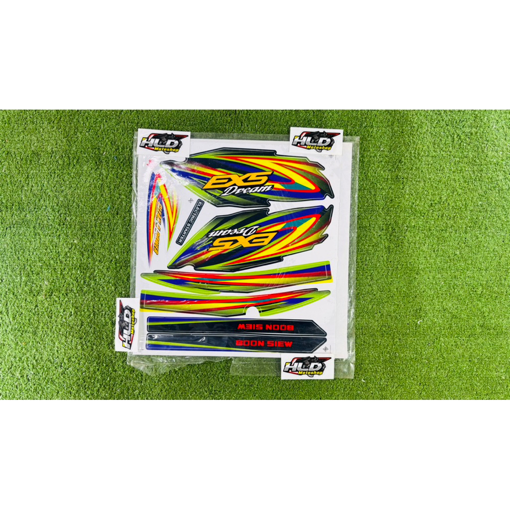 Stiker. Striping Body FullSet Honda Astrea Prima Dan Astrea Star Warna HIJAU Import Malaysia