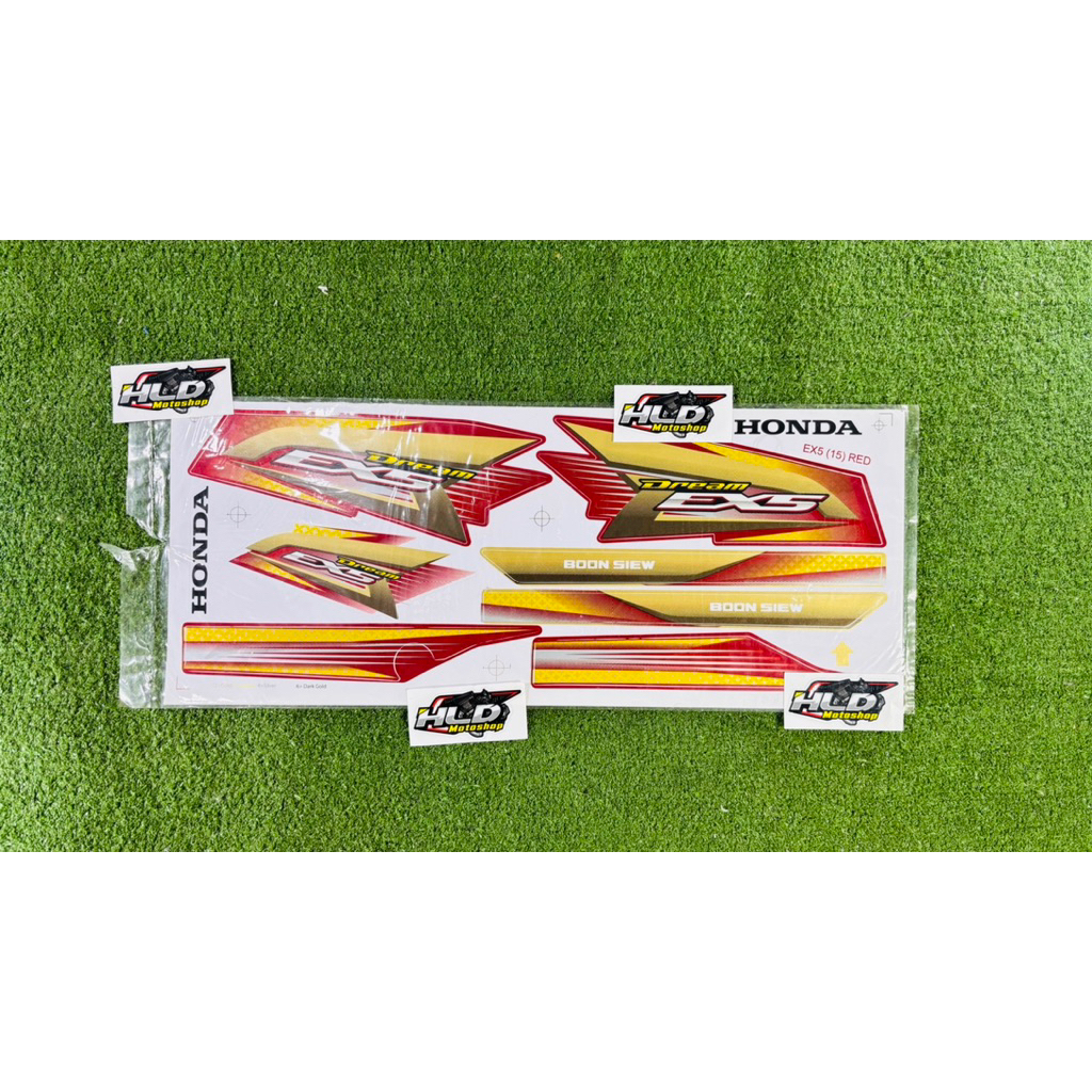 Stiker. Striping Body FullSet Honda Astrea Prima Dan Astrea Star Warna MERAH Import Malaysia