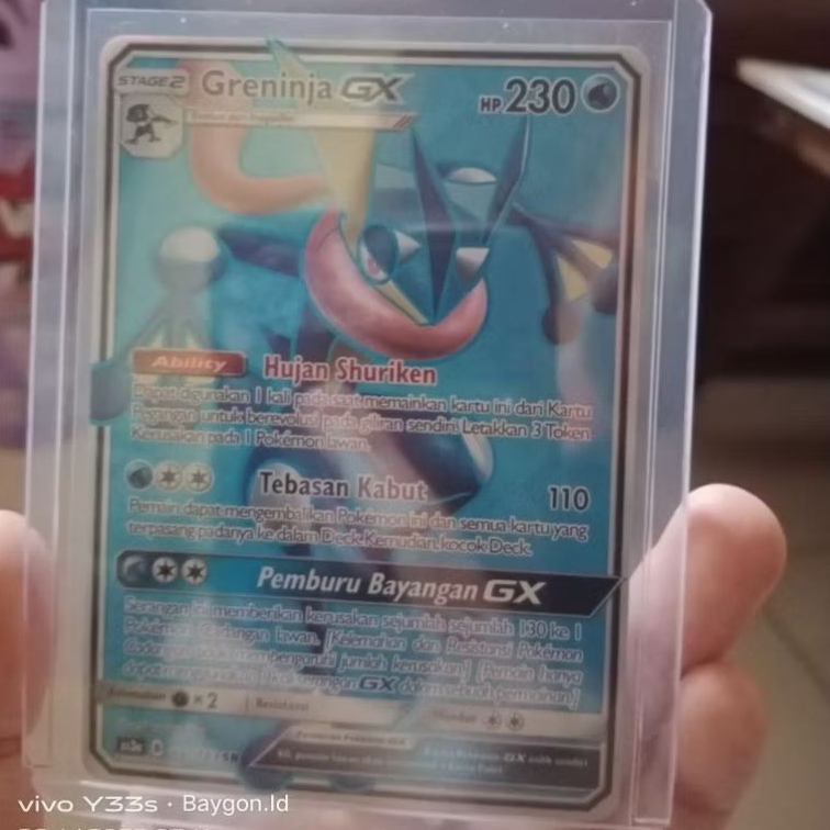 Pokemon greninja GX Indonesia original