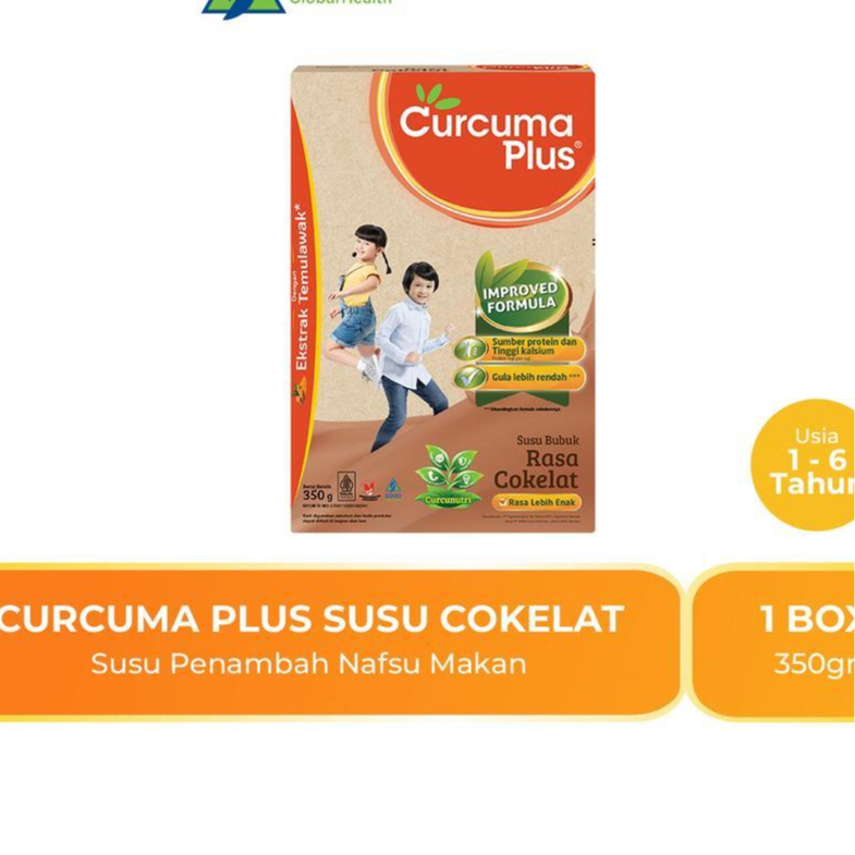 

Curcuma Plus Susu Bubuk Ekstrak Temulawak Coklat 180-350gr