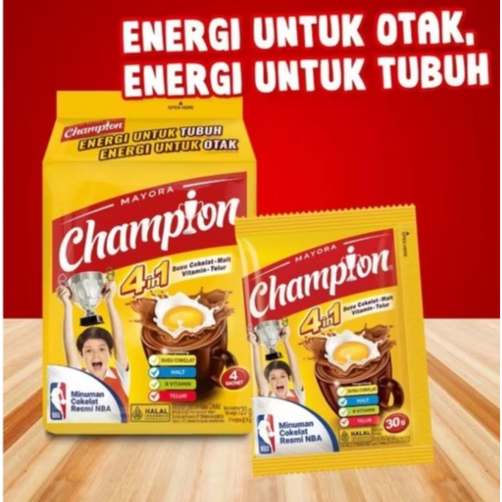 

susu coklat champion 1 renteng isi 5