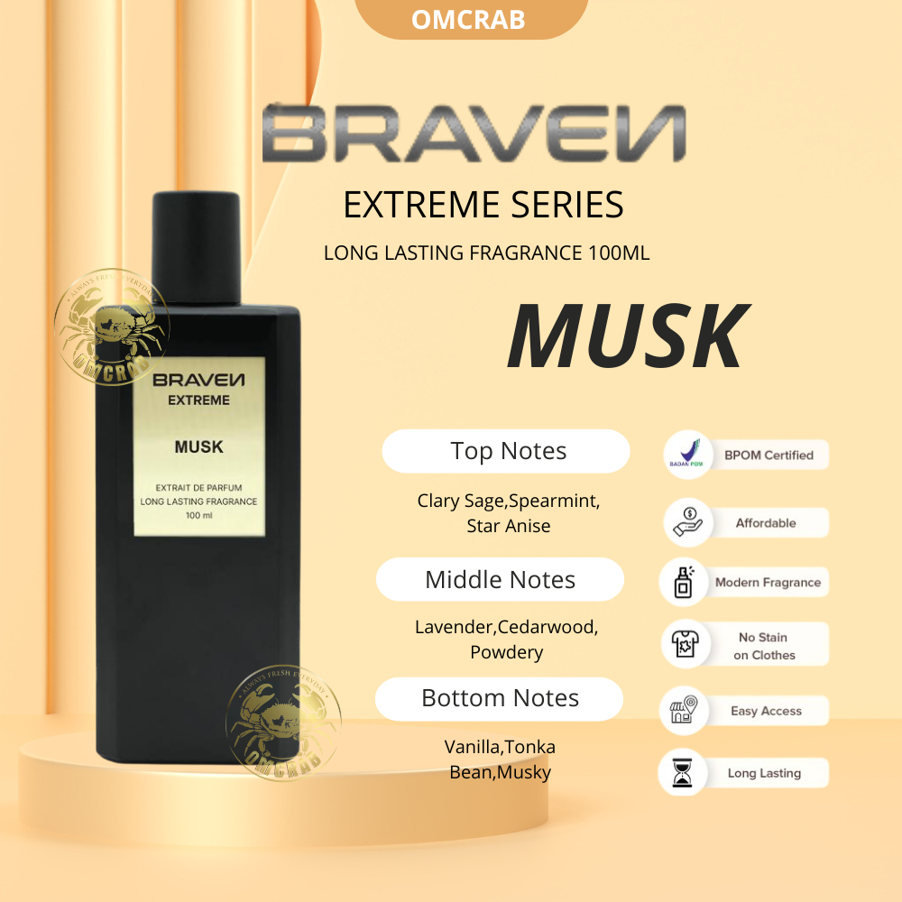 Braven Extreme Musk 100ML Extrait De Parfum