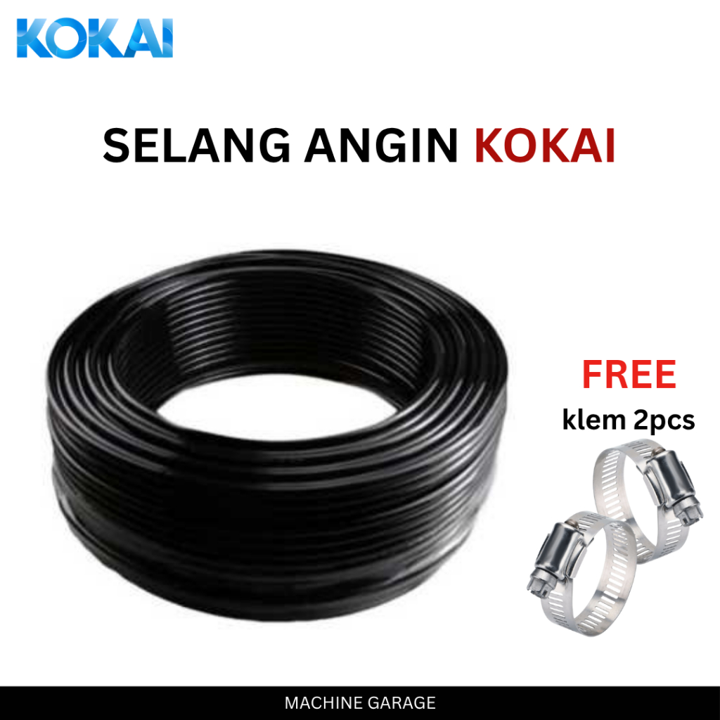 Selang Angin Kokai Kompresor Angin Hitam Premium BLACK KOKAI