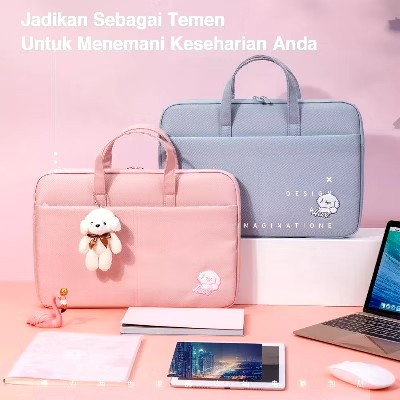 tas laptop notebook gadget tas wanita waterproof 14/15 inc