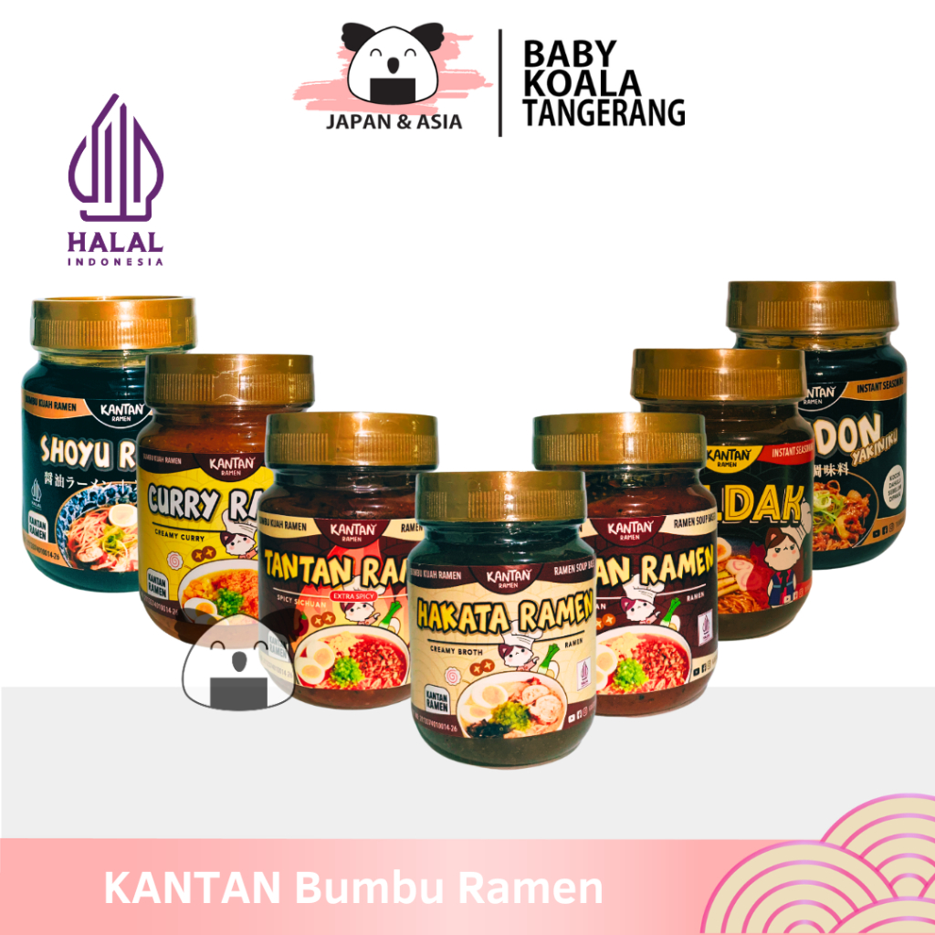 

BUMBU RAMEN & UDON Instan 215 g Halal | Kantan Hakata Gyudon Curry Shoyu Kakedashi -BKT