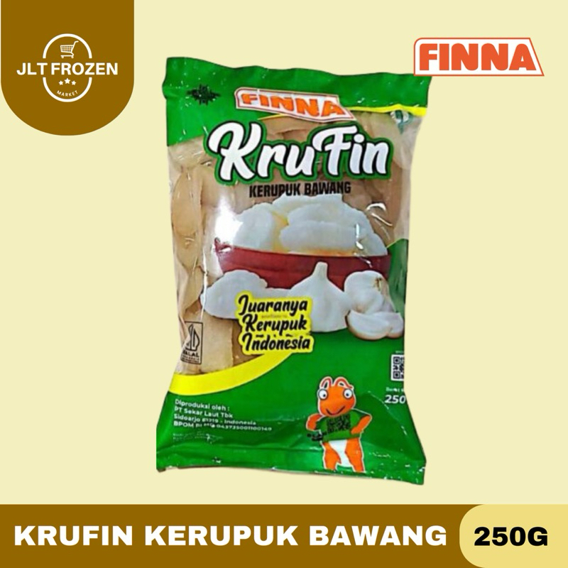 

Finna Krufin Kerupuk Rasa Bawang / Krupuk / Garlic Crakers - 250g