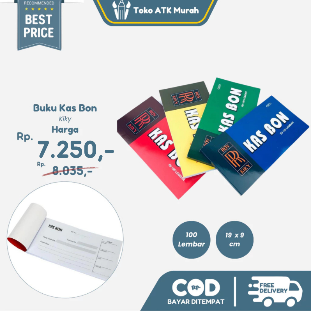 

Buku Kas Bon Kiky 100 Lembar