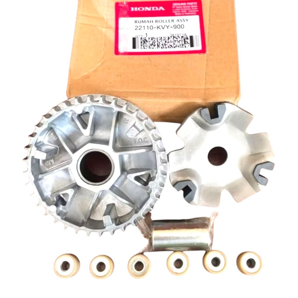Rumah roller|CVT assy KVY untuk motor BEAT KARBU, BEAT LAMA, SPACY KARBU, SCOOPY KARBU