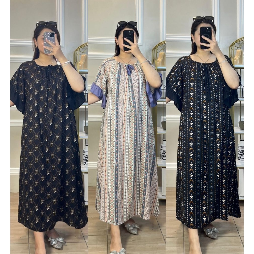 ALYSA DRESS PREMIUM SABRINA DRESS TASYA DRESS BELLY DRESS YURI PANJANG VANESSA DRESS MOTIF (MOTIP) -