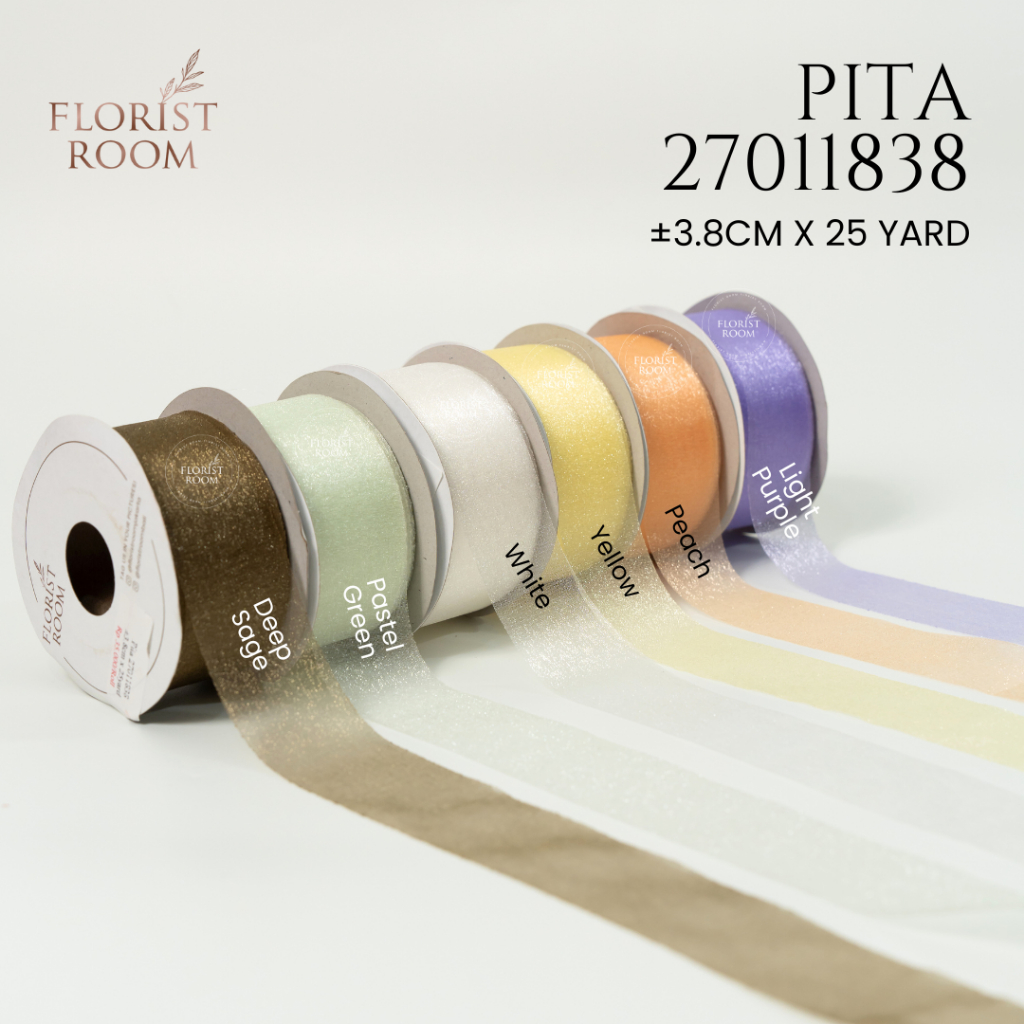 

Pita 27011838 ±3.8cm x 25yard - Ribbon - Organdy Organza - Florist - Gift