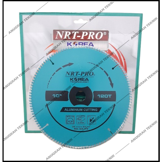 NRT-PRO 10x120T Mata Circle Saw Blade Mata Potong Kayu Alumunium Cutting Miter Saw 10 inch x 120T