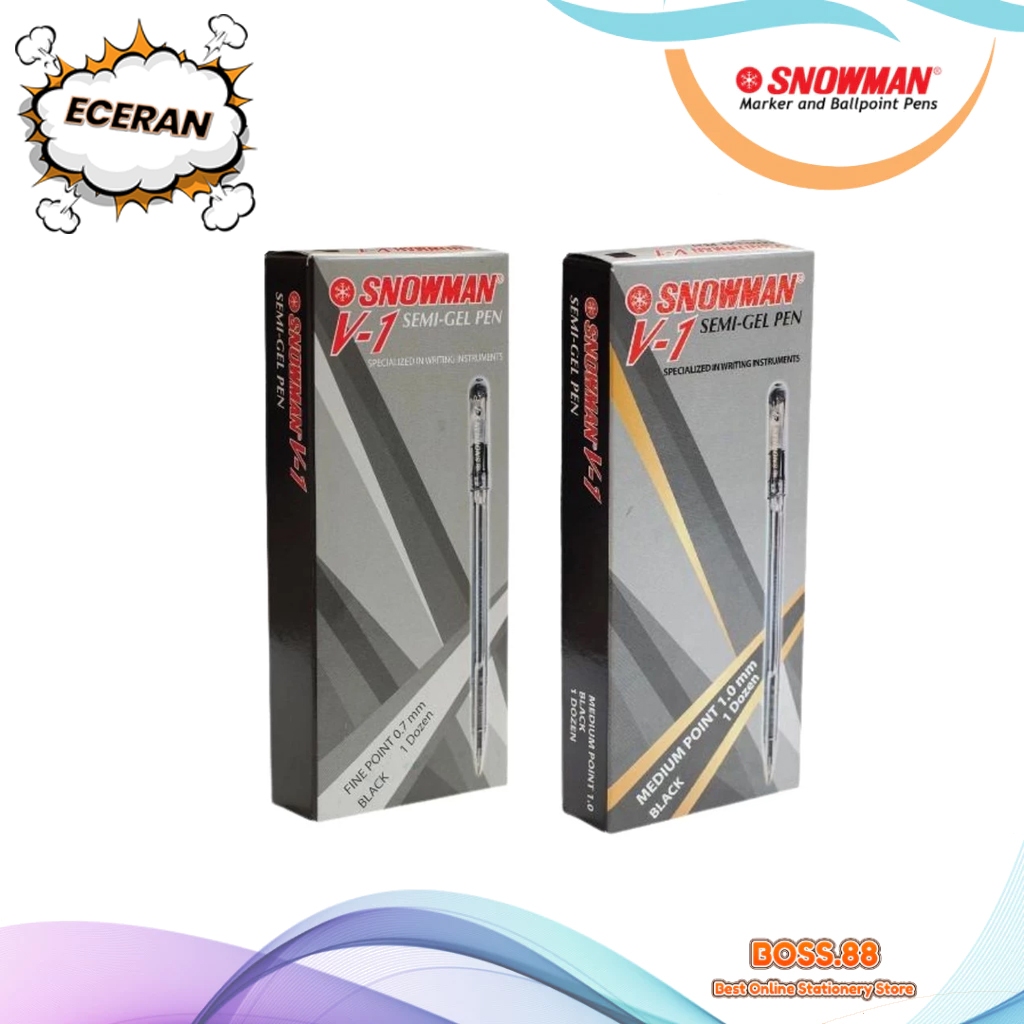 

BALLPOINT ECERAN SNOWMAN V-1 (3 PCS)