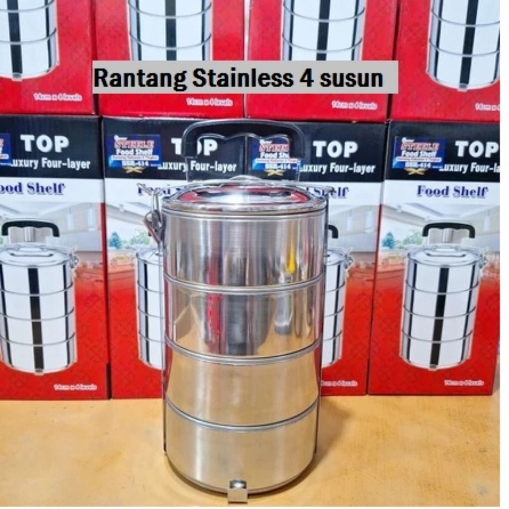 FQstore.id/Rantang stainless 4 susun /Rantang 3 susun