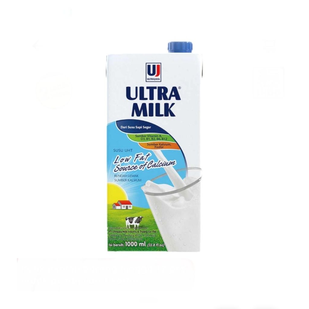 

ultra low fat susu uht plain 1000 ml