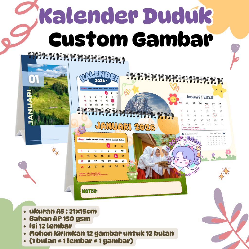

KALENDER DUDUK CUSTOM GAMBAR 2026