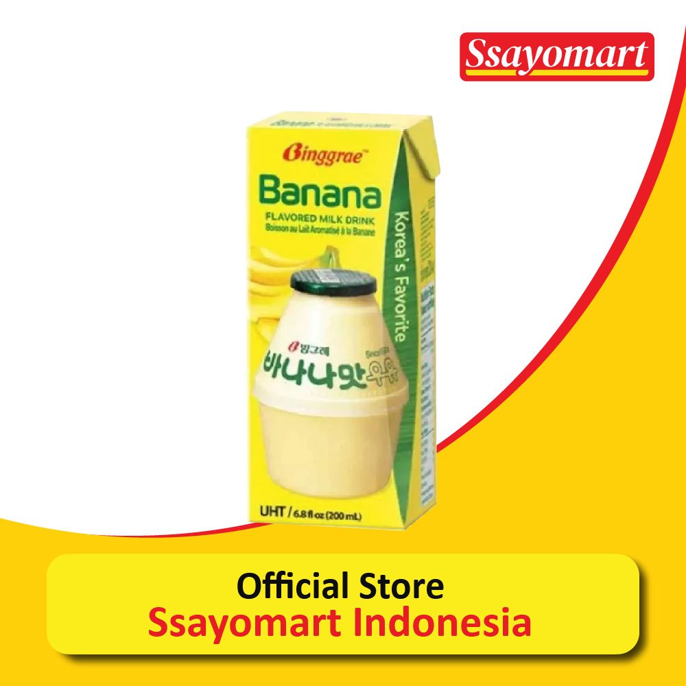 

Binggrae Flavored Milk Drink (200 ml) / Minuman Susu Buah