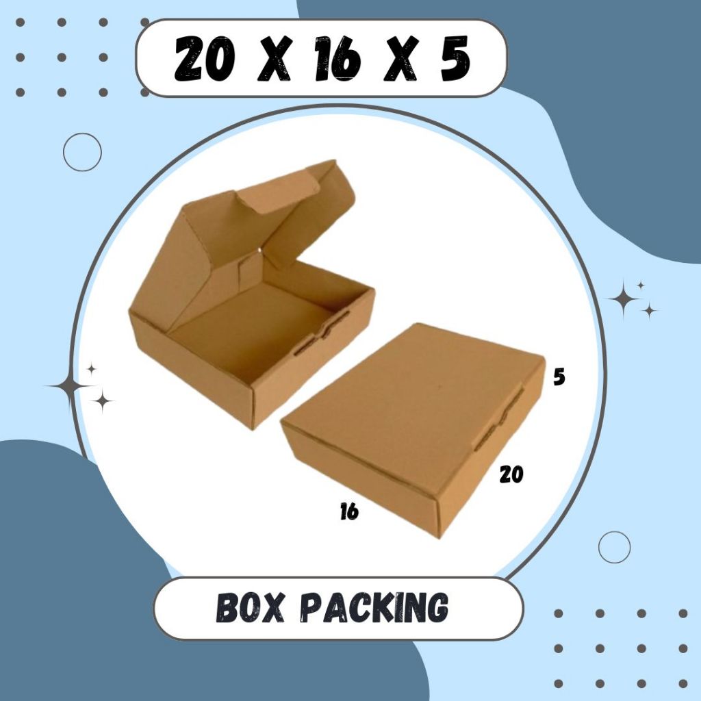 

Kardus 20x16x5 LD Box Packing Hampers Kotak Kemasan Packing Dus Baju Handuk Parfum Kardus Balap