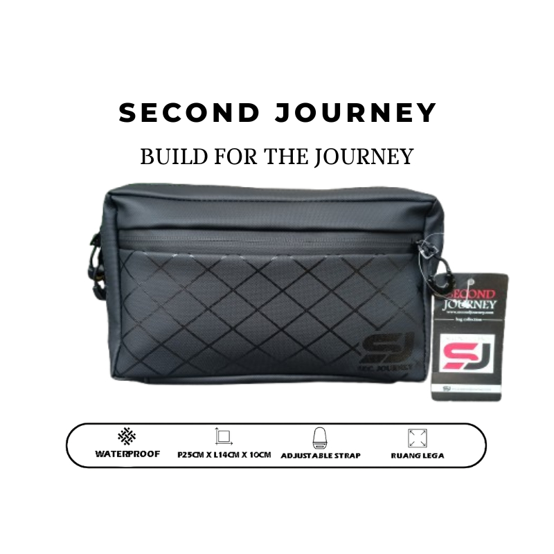Tas Selempang & Clutchbag Original Second Journey Tas Tangan 3in1 Handbag Slingbag Waterproof