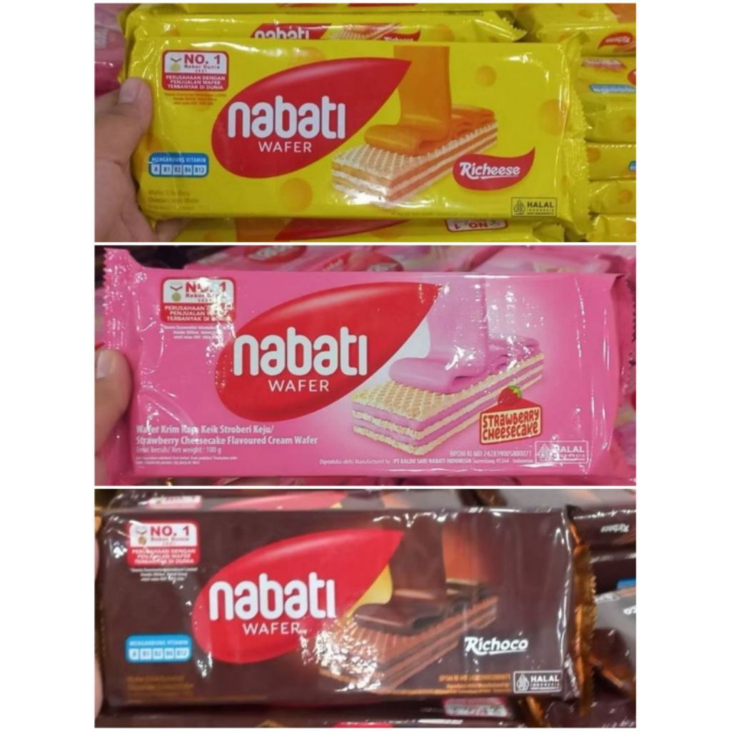 

nabati wafer 5000 an biat hajatan 1 dus isi 24 pcs