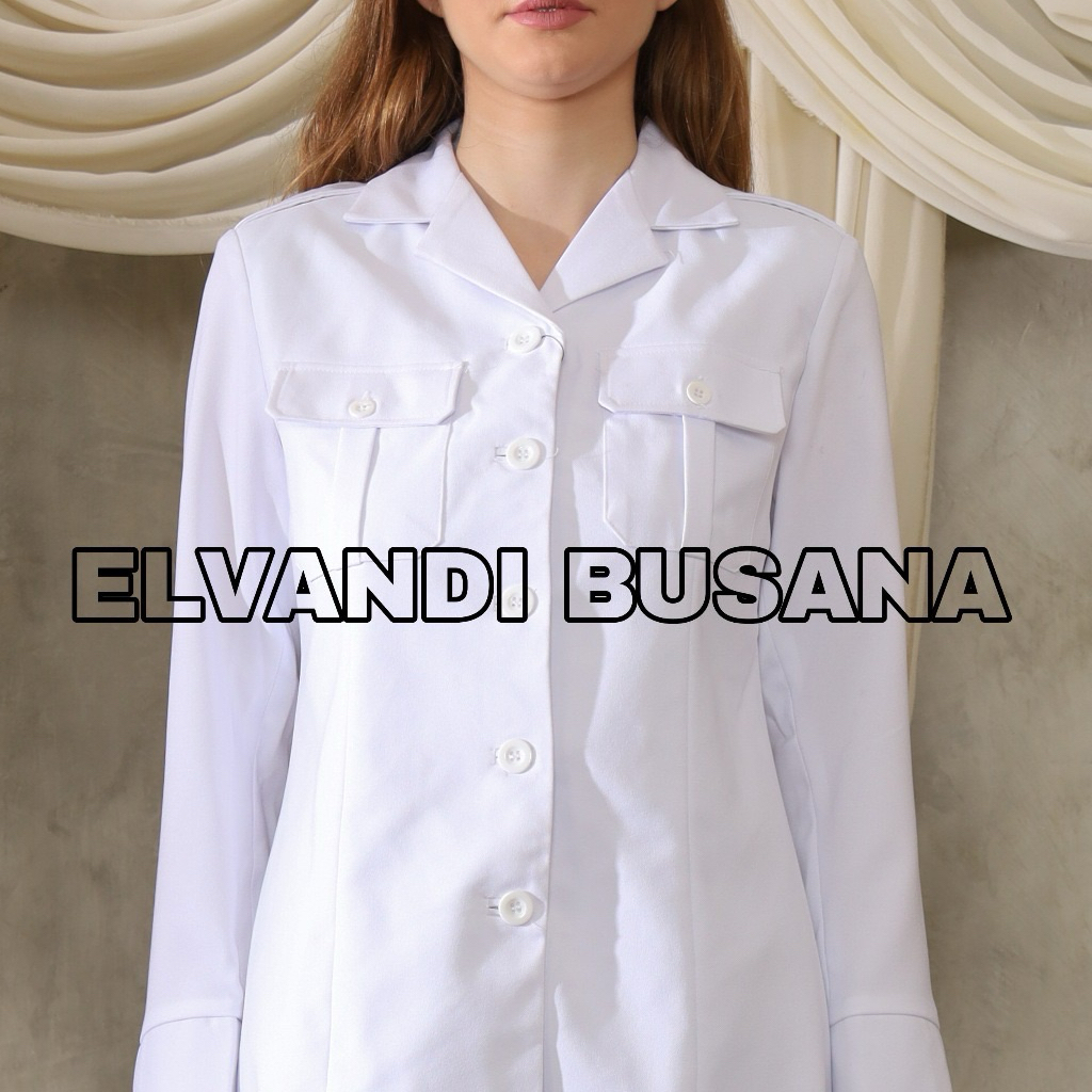 preloved Blazer Wanita Baju Kerja Seragam PDH PNS Pemda Guru ASN Atsan Kantong Dua Dada kode 7005 Pu