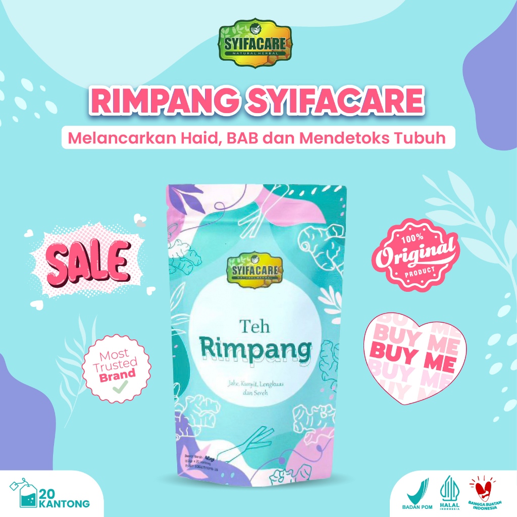 

[BPOM] Teh Rimpang Syifacare Minuman Instan Rempah Alami Bantu Turunkan Berat Badan Peluntur Lemak