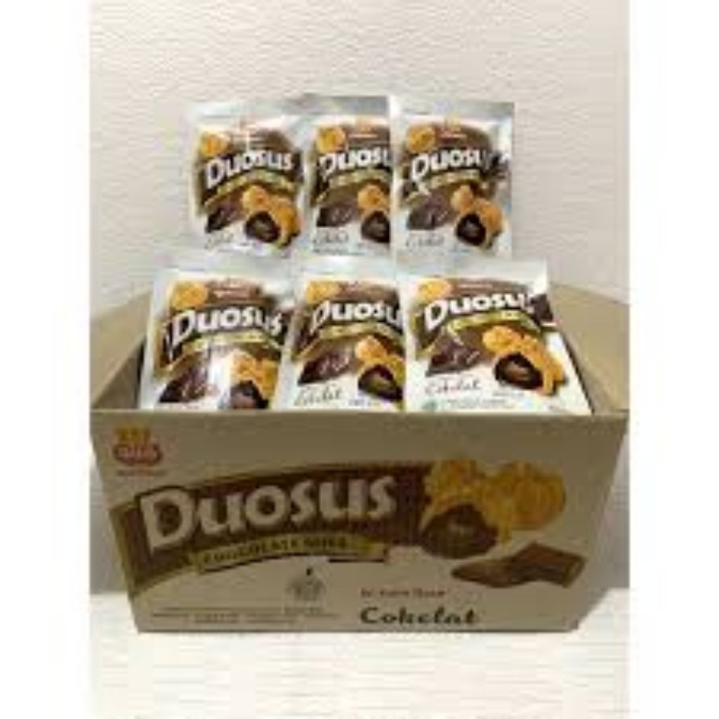 

Soes Kering Coklat Duosus 1 kardus isi 30 pcs