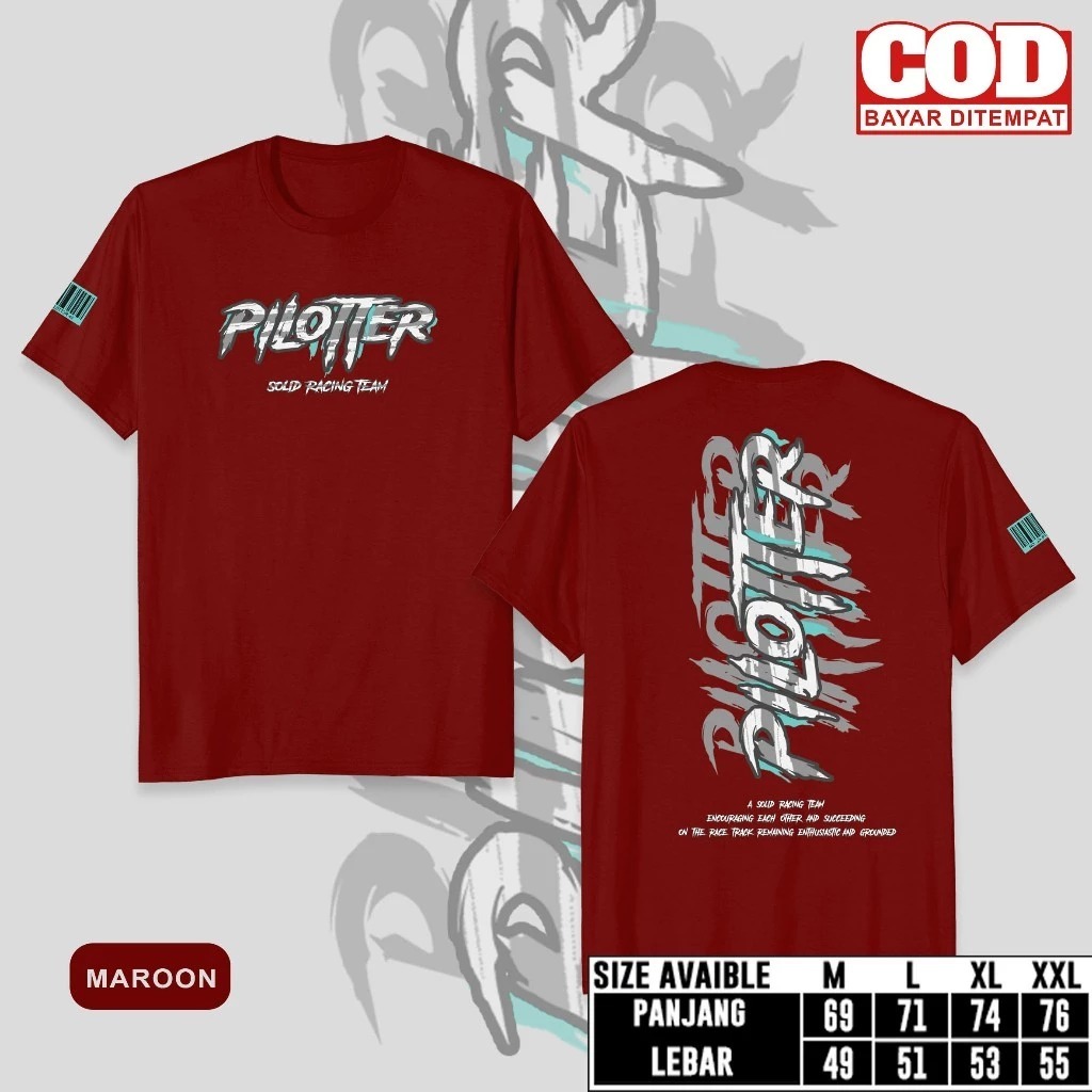 KAOS Pilotte SOLID RACING TEAM  KAOS DISTRO Pilotte SOLID RACING TEAM PRIA WANITA