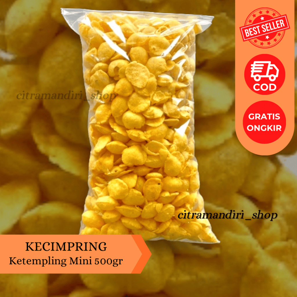 Kecimpring Gemblong Ketempling Kuningan 500 gram Makanan Cemilan Khas Kuningan