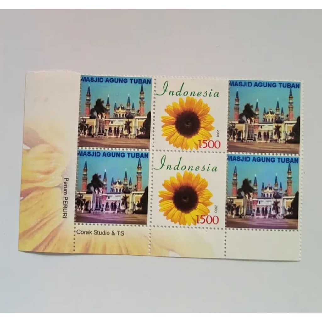 

6 Pcs Perangko Seri Masjid Agung Tuban Tahun 2003