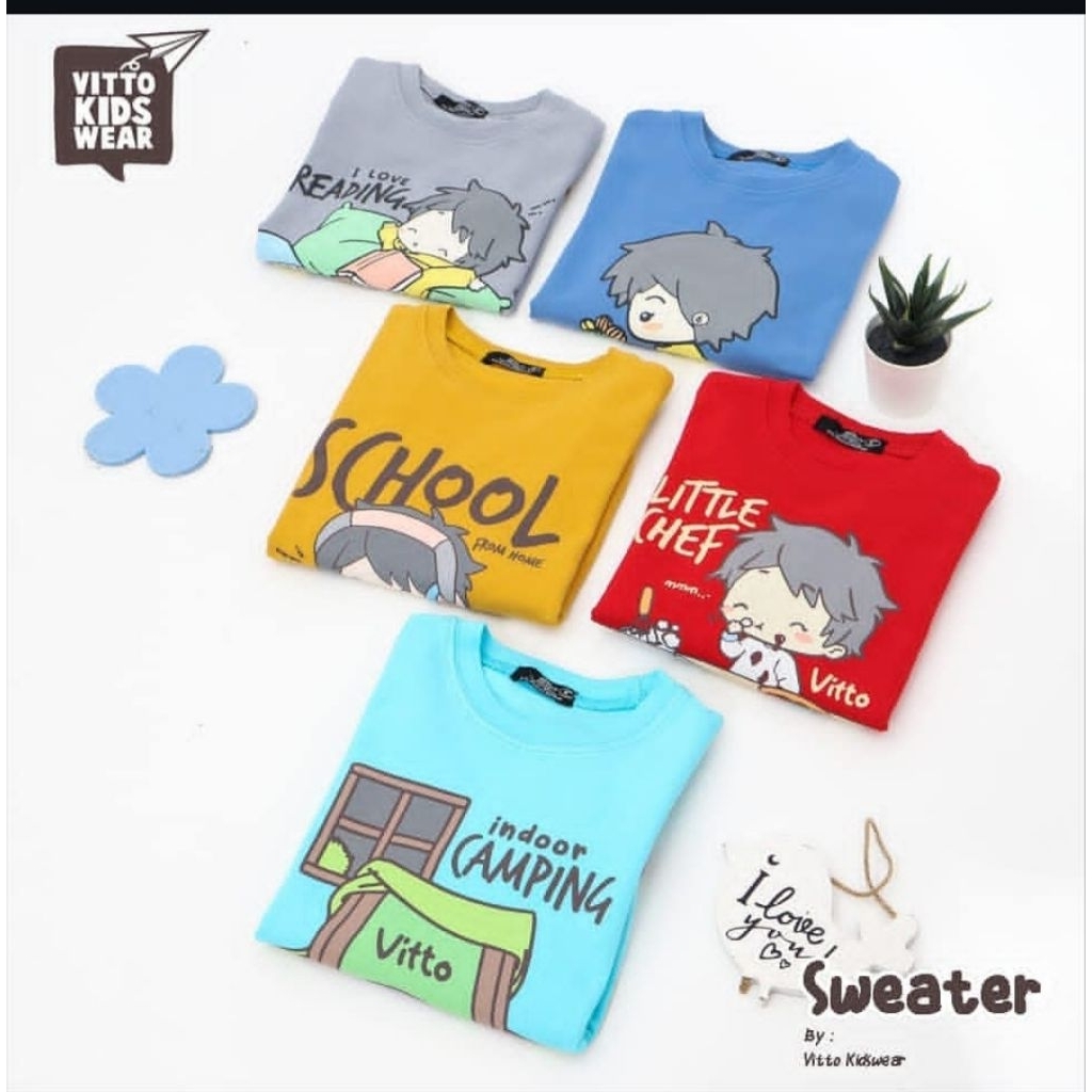 2-10 tahun Sweater anak by  vitto kidswear