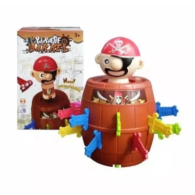 Jumping Pirates Mainan Anak Bajak Laut / Mainan Shark Pirate / Mainan Anak Jumping Pirates Barrel Cr