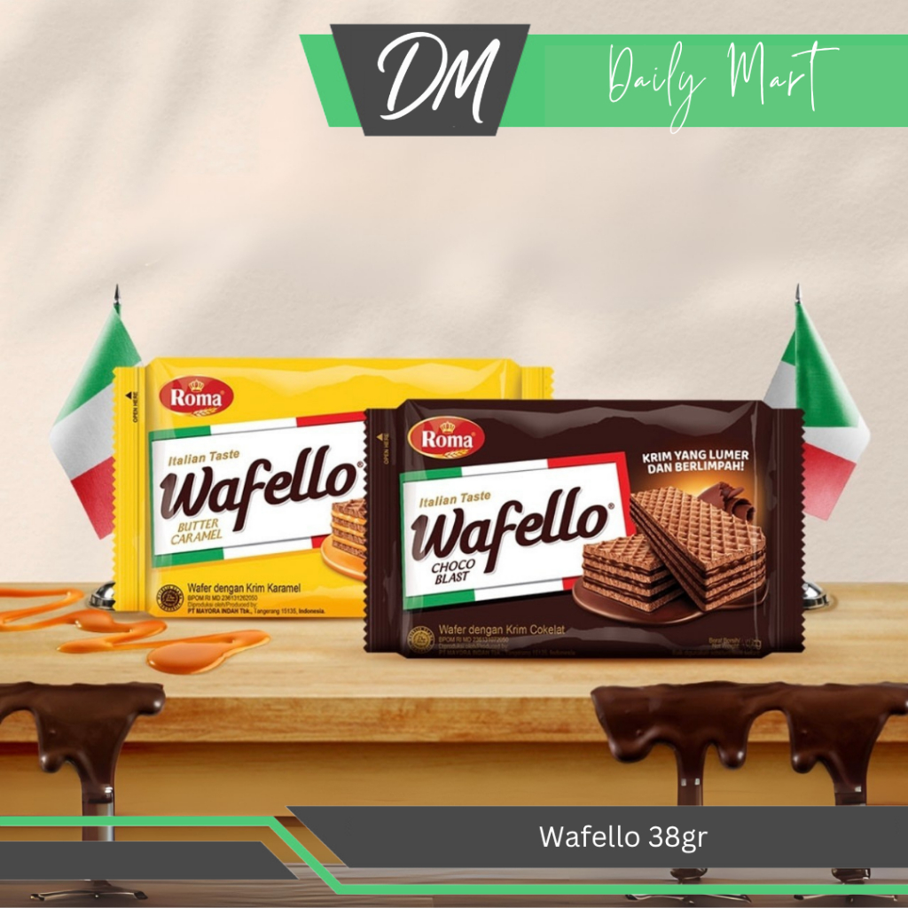 

Wafello 38gr All Varian Choco Blast/Butter Caramel - Biskuit Enak Murah Bergizi