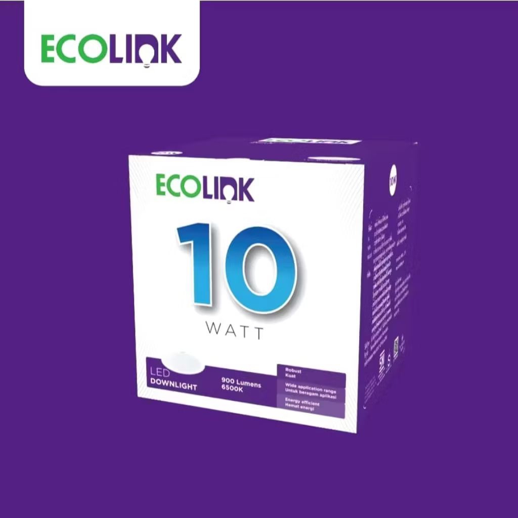 Ecolink Lampu  Downlight LED MultiPack 10W 14w/MultiPack Downlight panel Ecolink (3 Gratis 1) Putih