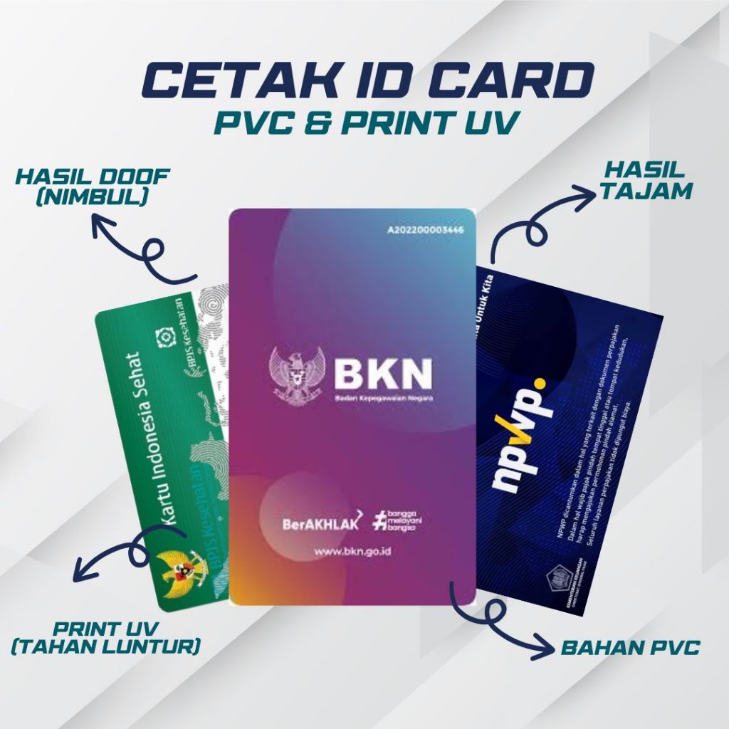

CETAK ID CARD KARTU ASN | NPWP | KARTU BPJS - PRINT UV