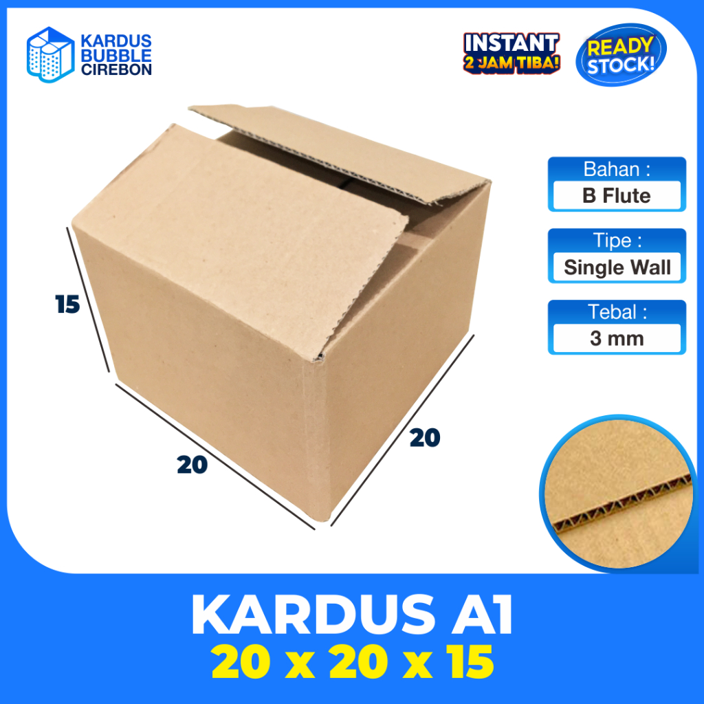 

Kardus 20 x 20 x 15 cm / Box / Karton / Aksesoris / Kotak / Dus Packing Gadget Headphone / Dus Kue Kering / Dus Topi – 20x20x15 cm